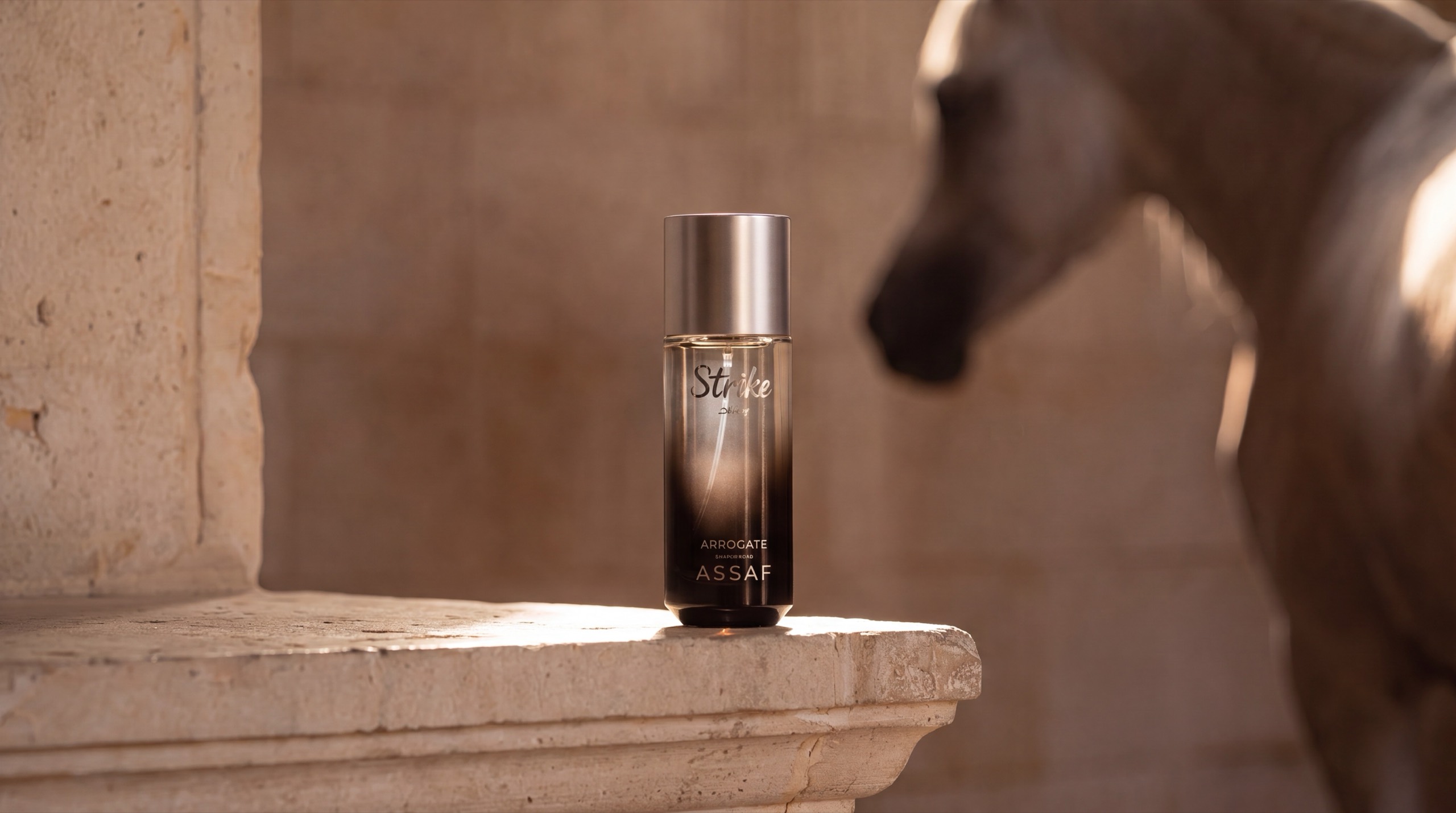 ASSAF Strike Black — the bottle carried in the saddle, and the bottle at rest on the ledge — after