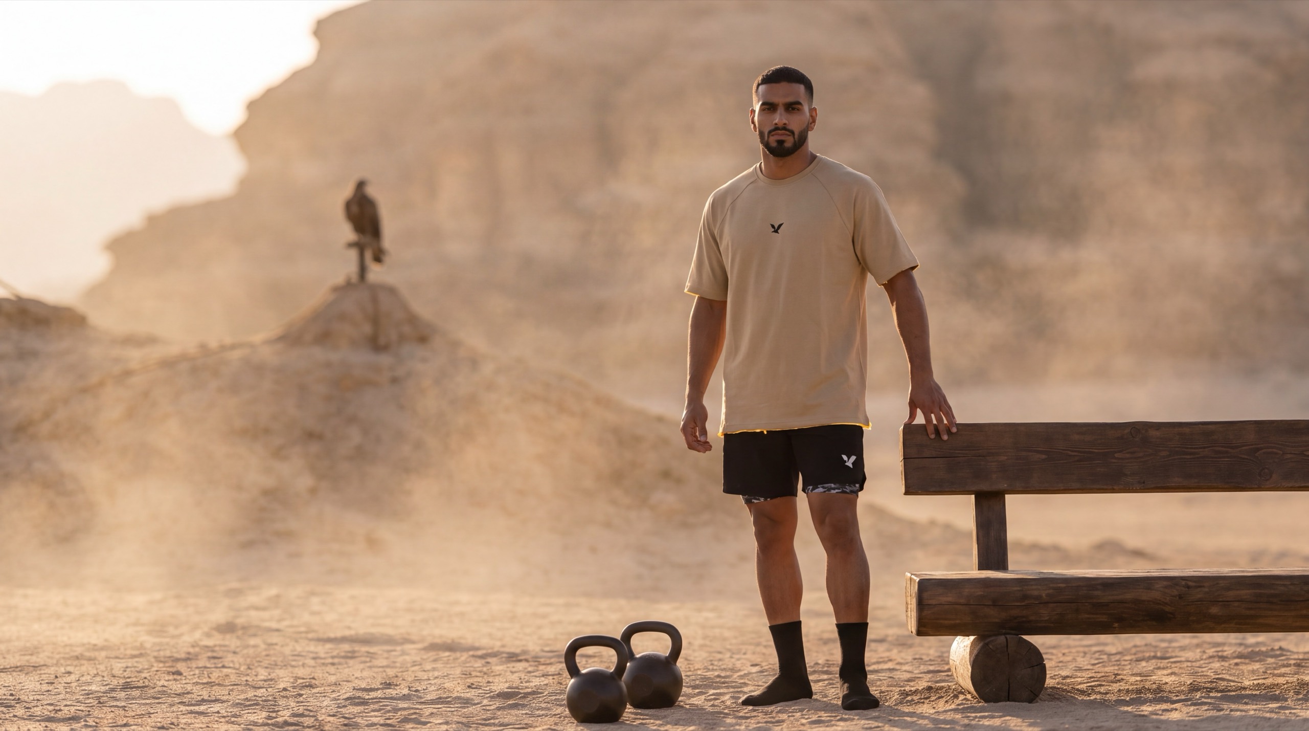 OQAB — the garment waiting on the ground, and the morning he arrives — after